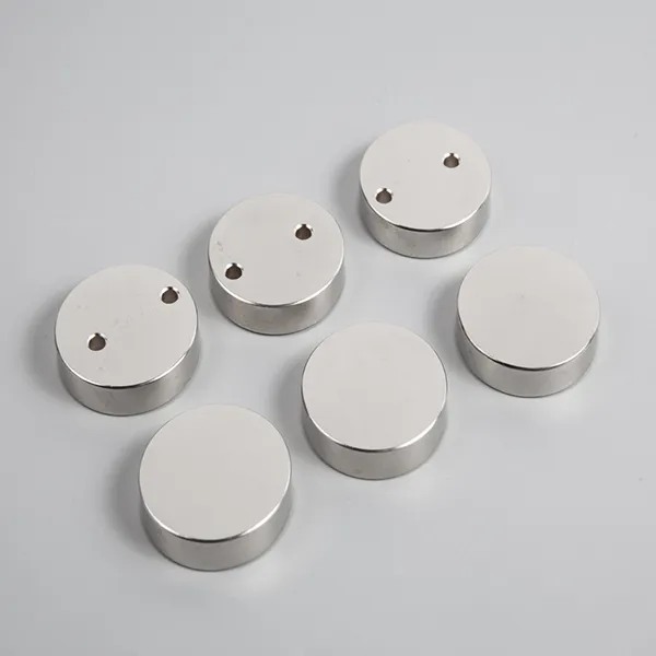 N42 Rare Earth Disc Magnet With 2 Countersunk holes (2)