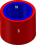 Radially Oriented Magnetization